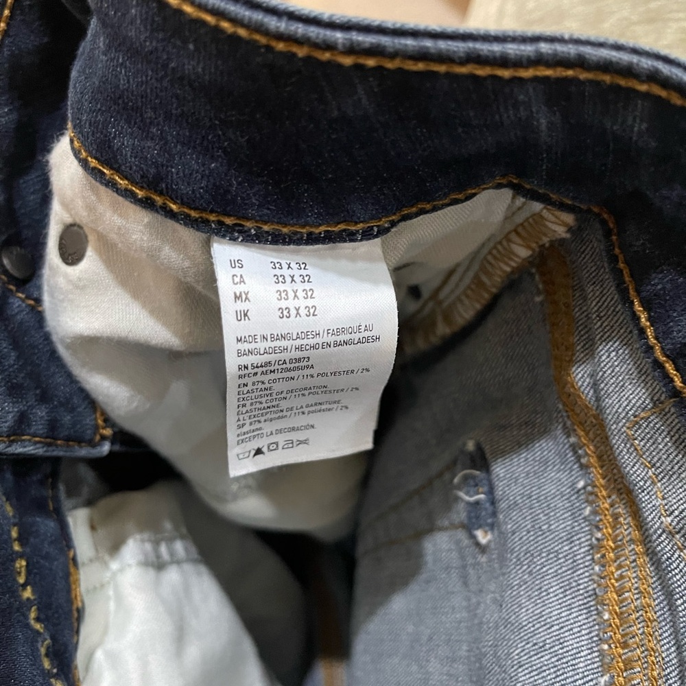 American Eagle Outfitters Straight Blue Jeans Timeless Style - Picture 3 of 7